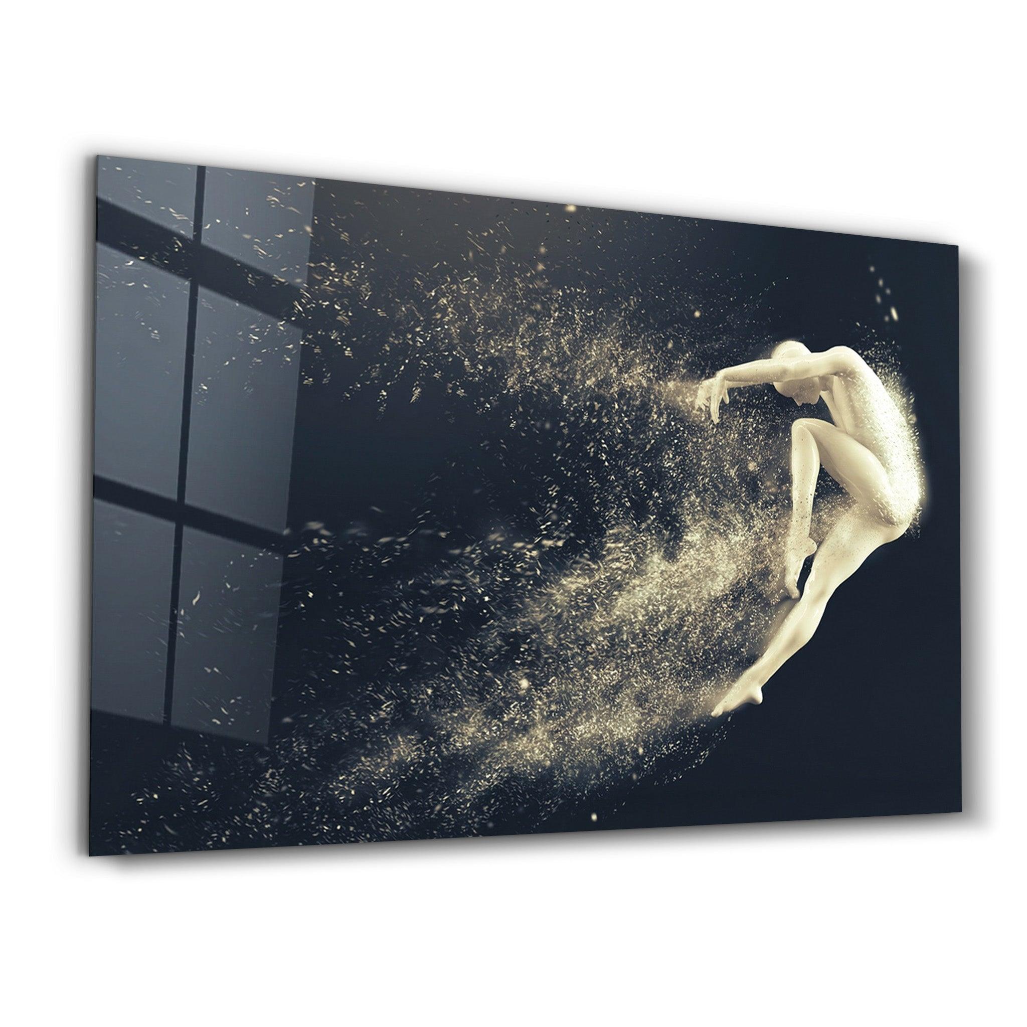 Abstract Riddick V2 | Glass Wall Art - Artdesigna