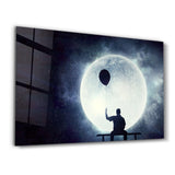 Holding My Hopes | Glass Wall Art