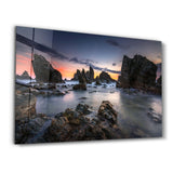 Foggy Island | Glass Wall Art