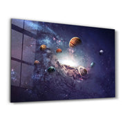 Galaxy | Glass Wall Art - Artdesigna