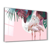 Greater Flamingo | Glass Wall Art