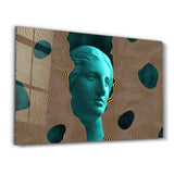 Modern Face Art | Glass Wall Art