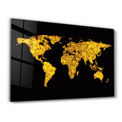 The Network Of The World | Glass Wall Art - Artdesigna