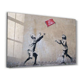 Banksy - No Ball Games | Glass Wall Art