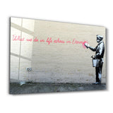 Banksy Eternity | Glass Wall Art