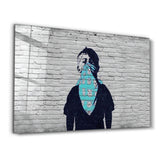 Banksy Winnie Pooh | Glass Wall Art