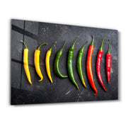 Pepper | Glass Wall Art - Artdesigna