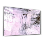 Pink Touch | Glass Wall Art - Artdesigna