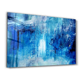 Blue Fall | Glass Wall Art