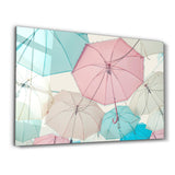 Umbrellas | Glass Wall Art