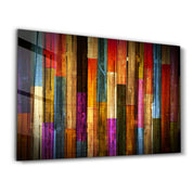 Painted Wood Glass Wall Art - Artdesigna