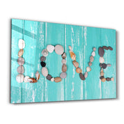 Love | Glass Wall Art - Artdesigna