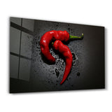 Red Pepper | Glass Wall Art