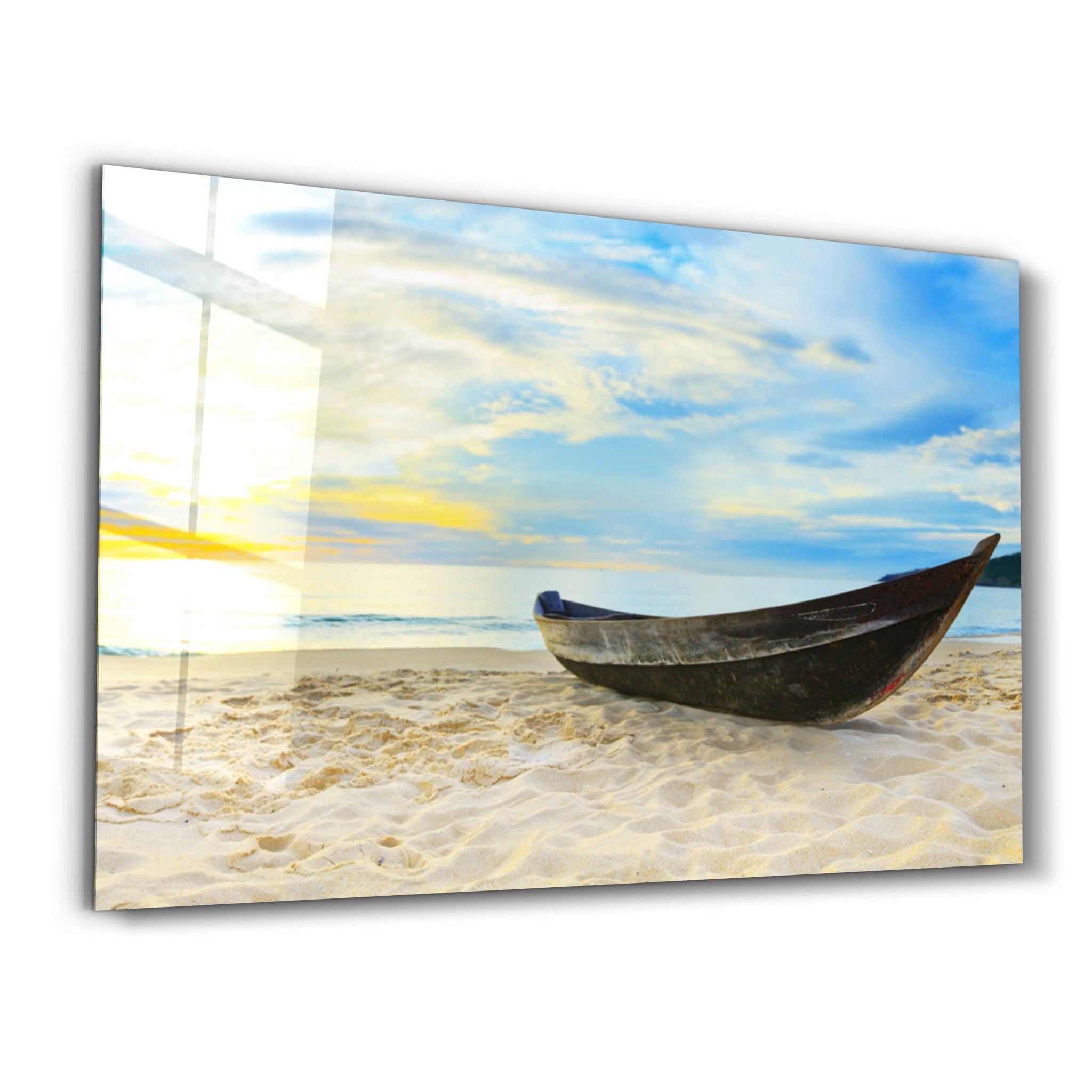 SeaSide | Glass Wall Art - Artdesigna