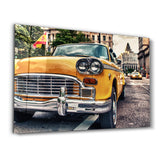 Classic Taxi | Glass Wall Art