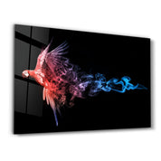 Parrot | Glass Wall Art - Artdesigna