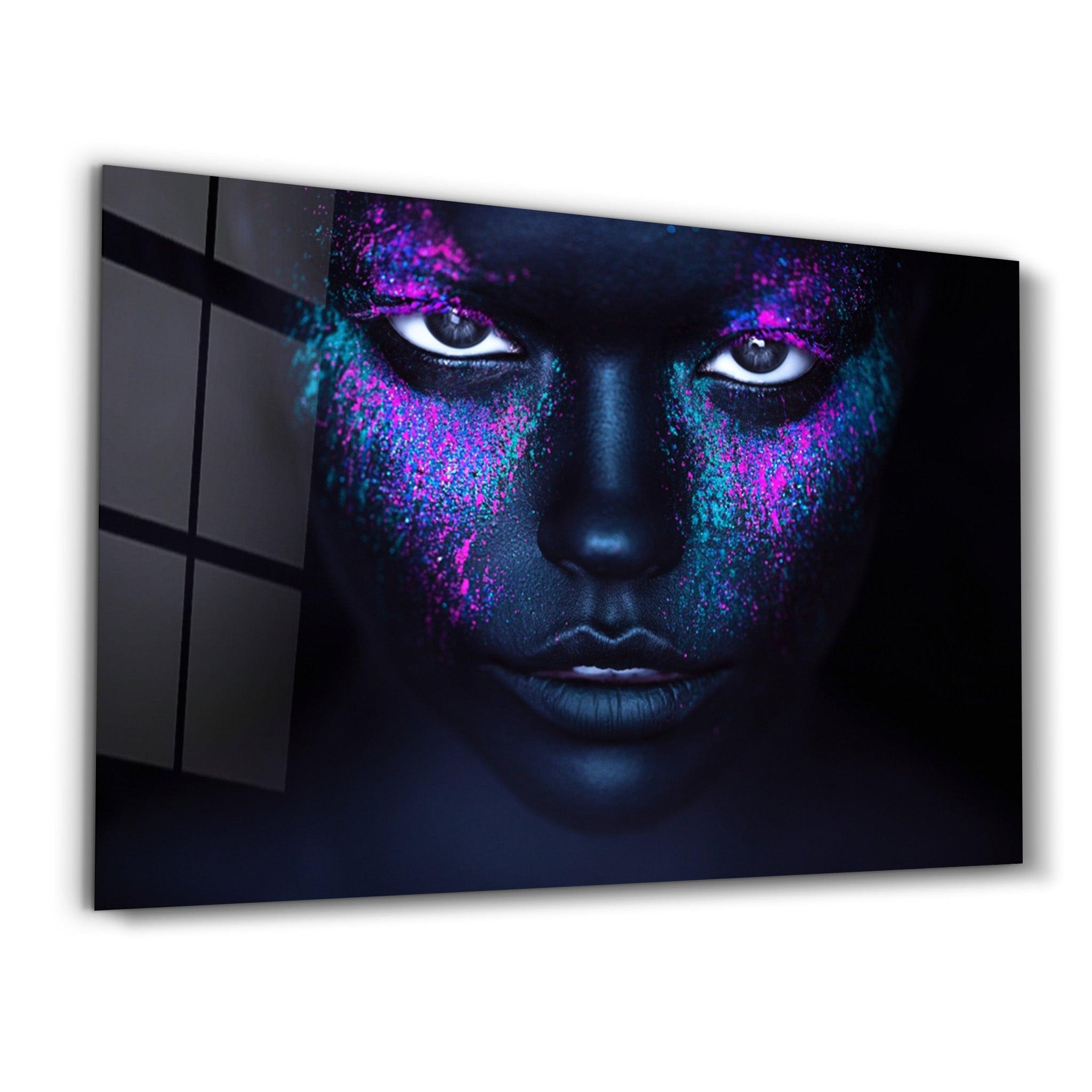 Neon Freckles | Glass Wall Art - Artdesigna