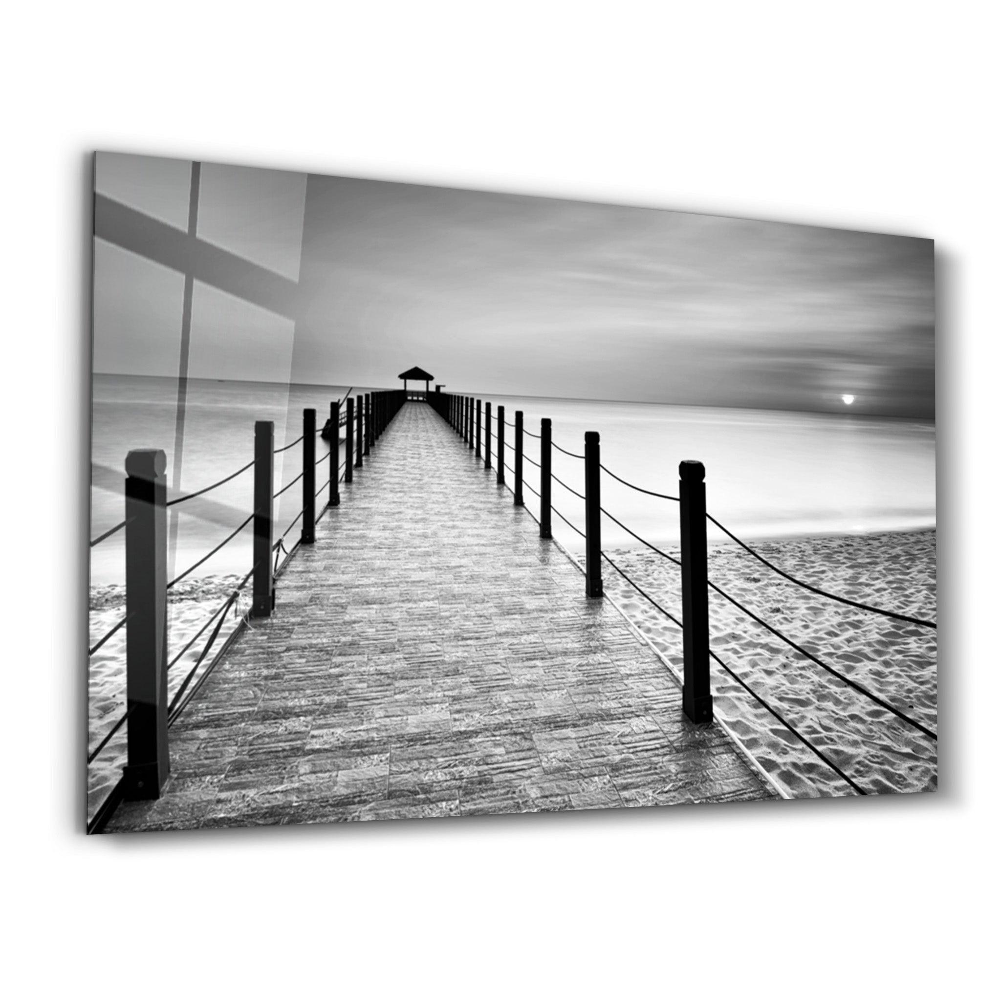 Pier 18 | Glass Wall Art - Artdesigna