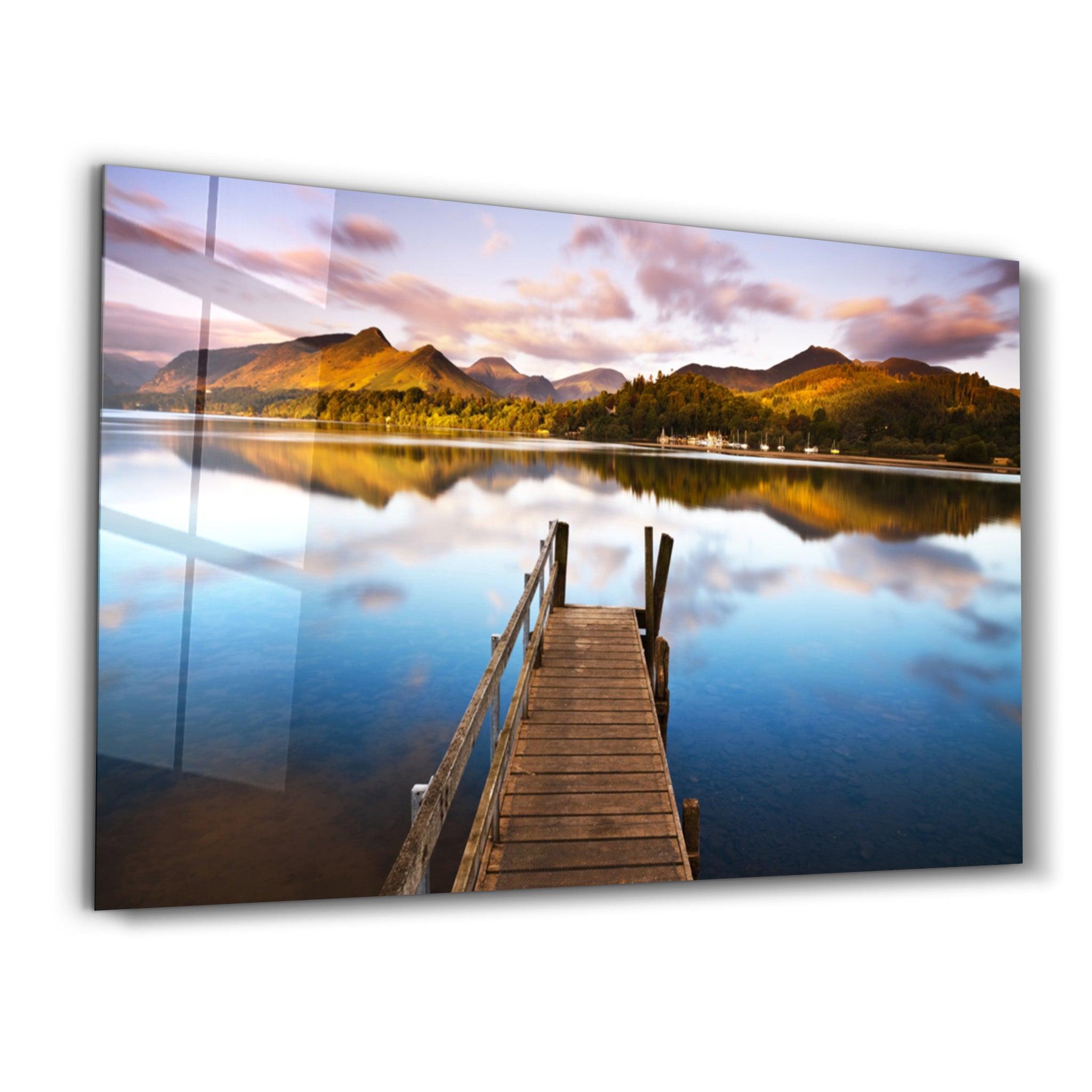 Dockside Dreams | Glass Wall Art - Artdesigna