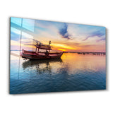 Boat | Glass Wall Art