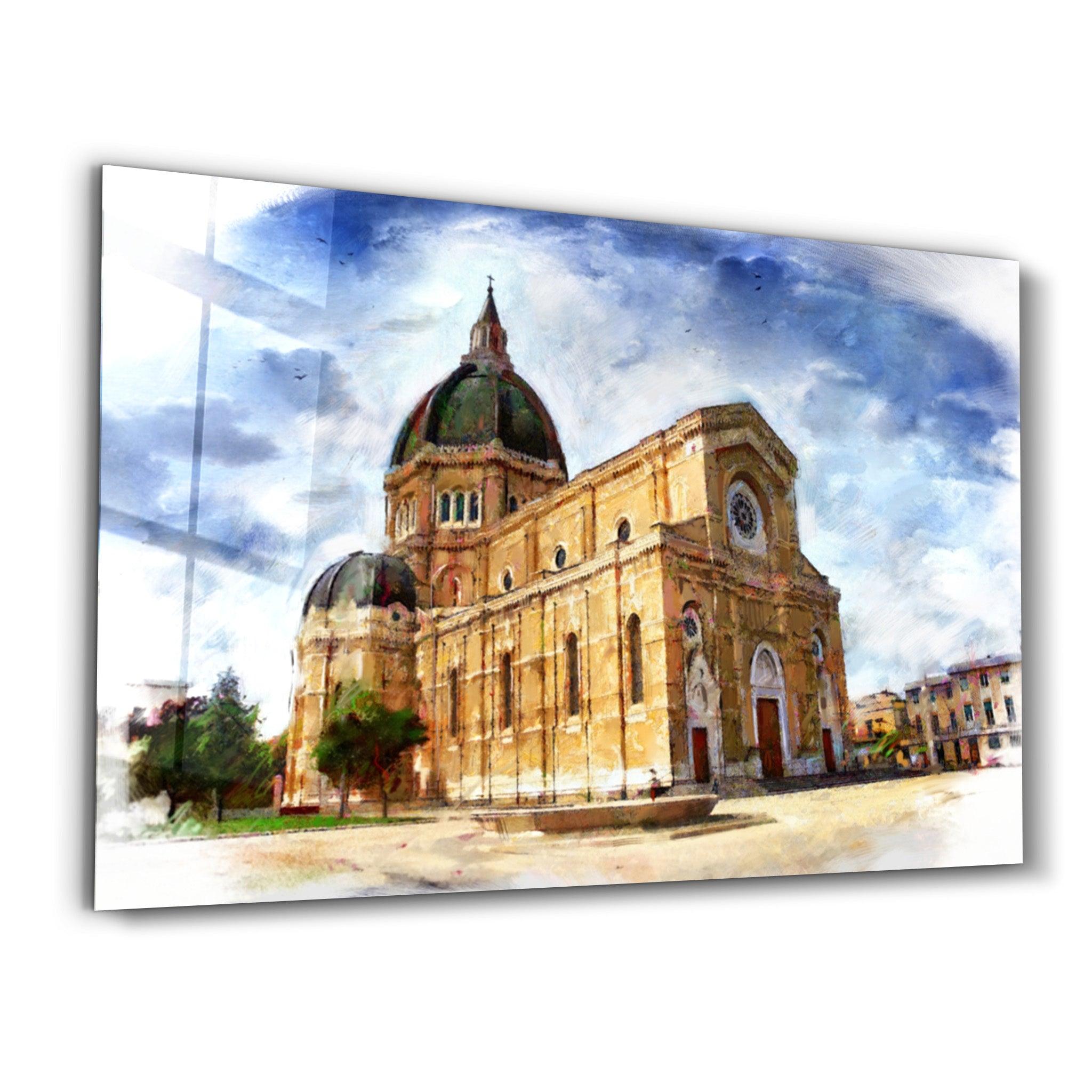 Historical building | Glass Wall Art - Artdesigna