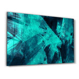 Green Abstract Pattern | Glass Wall Art