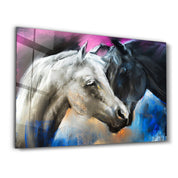 Horse | Glass Wall Art - Artdesigna