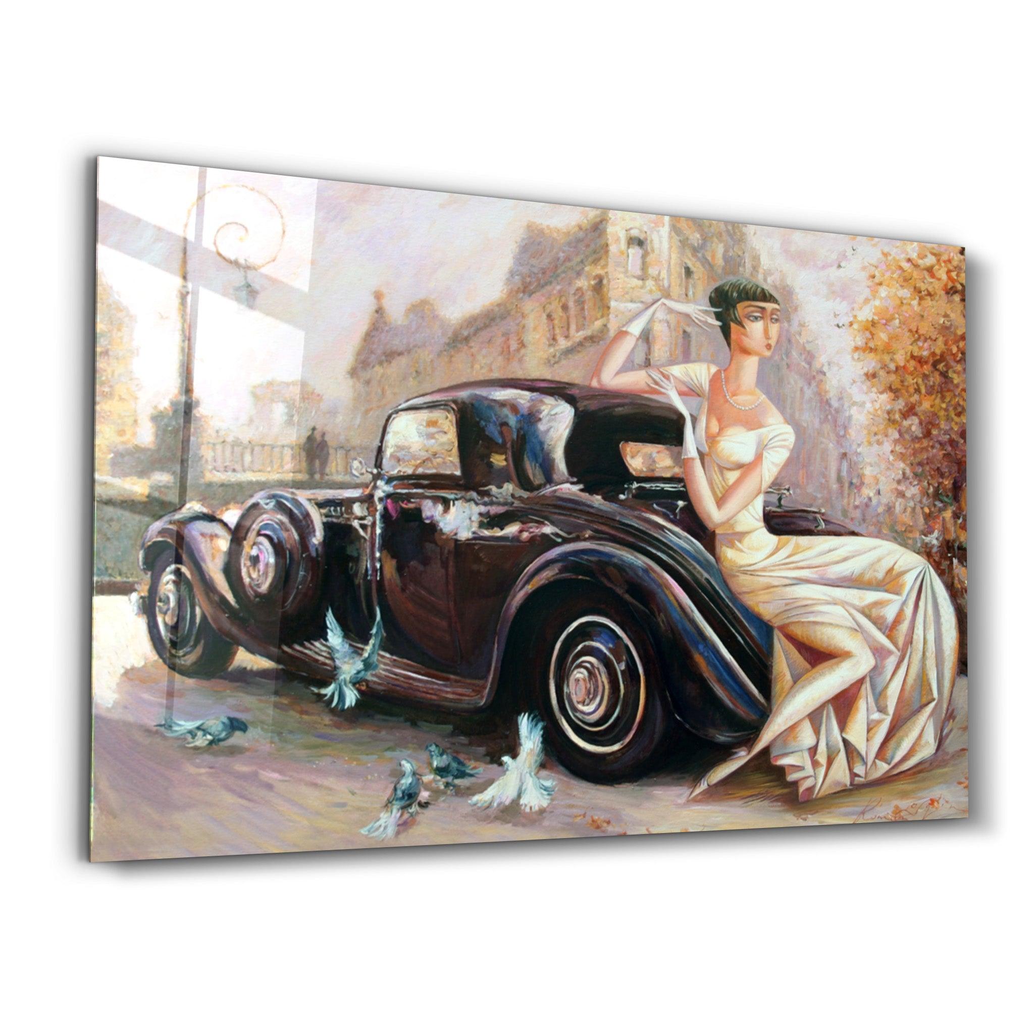 Bridda Car | Glass Wall Art - Artdesigna