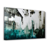 Abstract Green Pattern V2 | Glass Wall Art