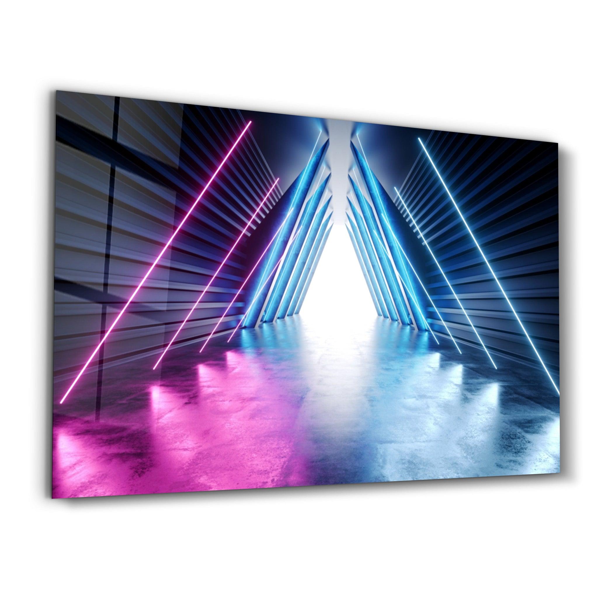 Neon Triona | Glass Wall Art - Artdesigna