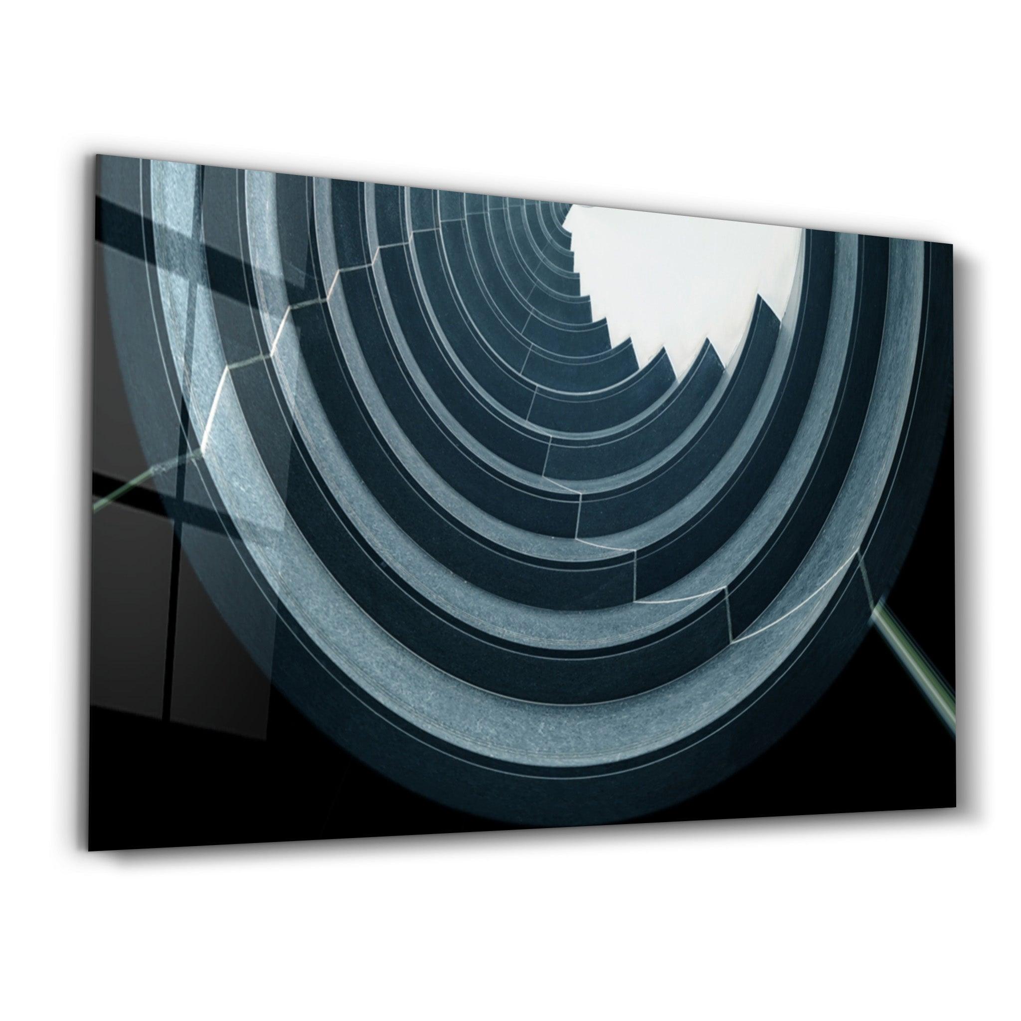 Abstract Amphitheather | Glass Wall Art - Artdesigna