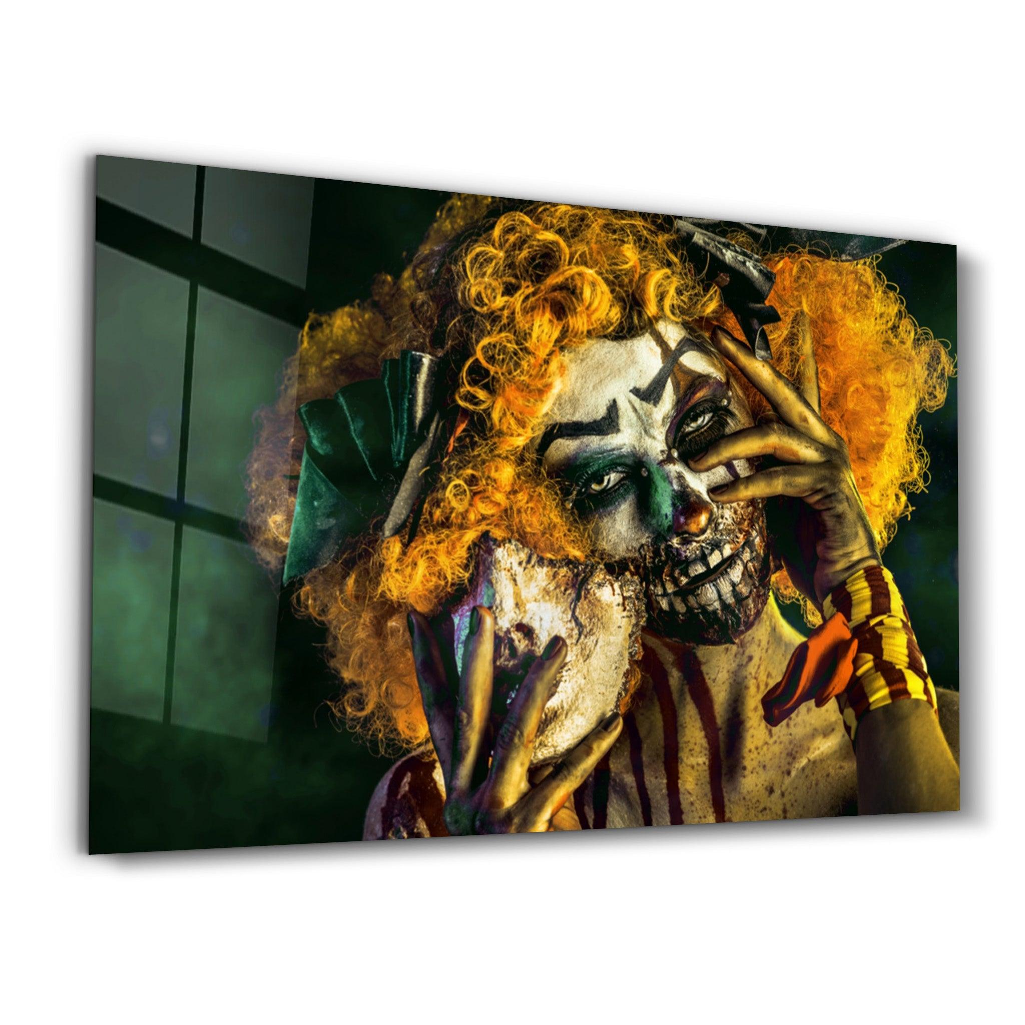 Halloween Makeup | Glass Wall Art - Artdesigna