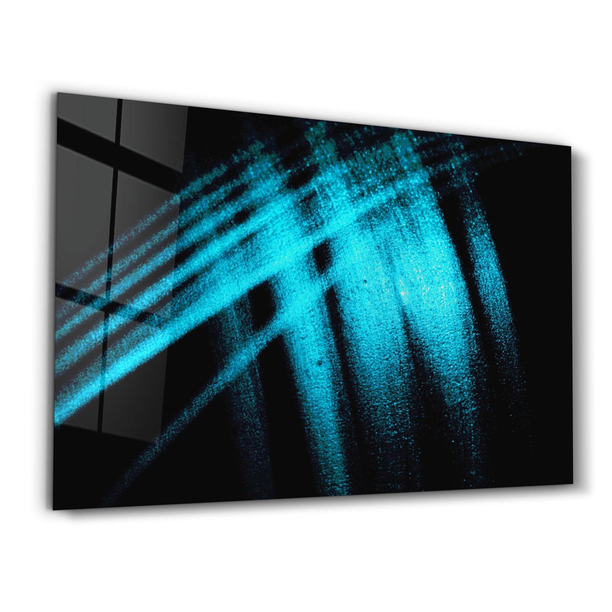 Blue Pattern | Glass Wall Art - Artdesigna