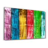 Painted Wood V2 | Glass Wall Art