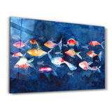 School of Fish | Glass Wall Art