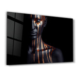 Bronze Woman | Glass Wall Art
