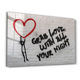 Grab Love | Glass Wall Art