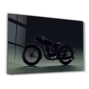 Old Biker | Designer's Collection Glass Wall Art - Artdesigna