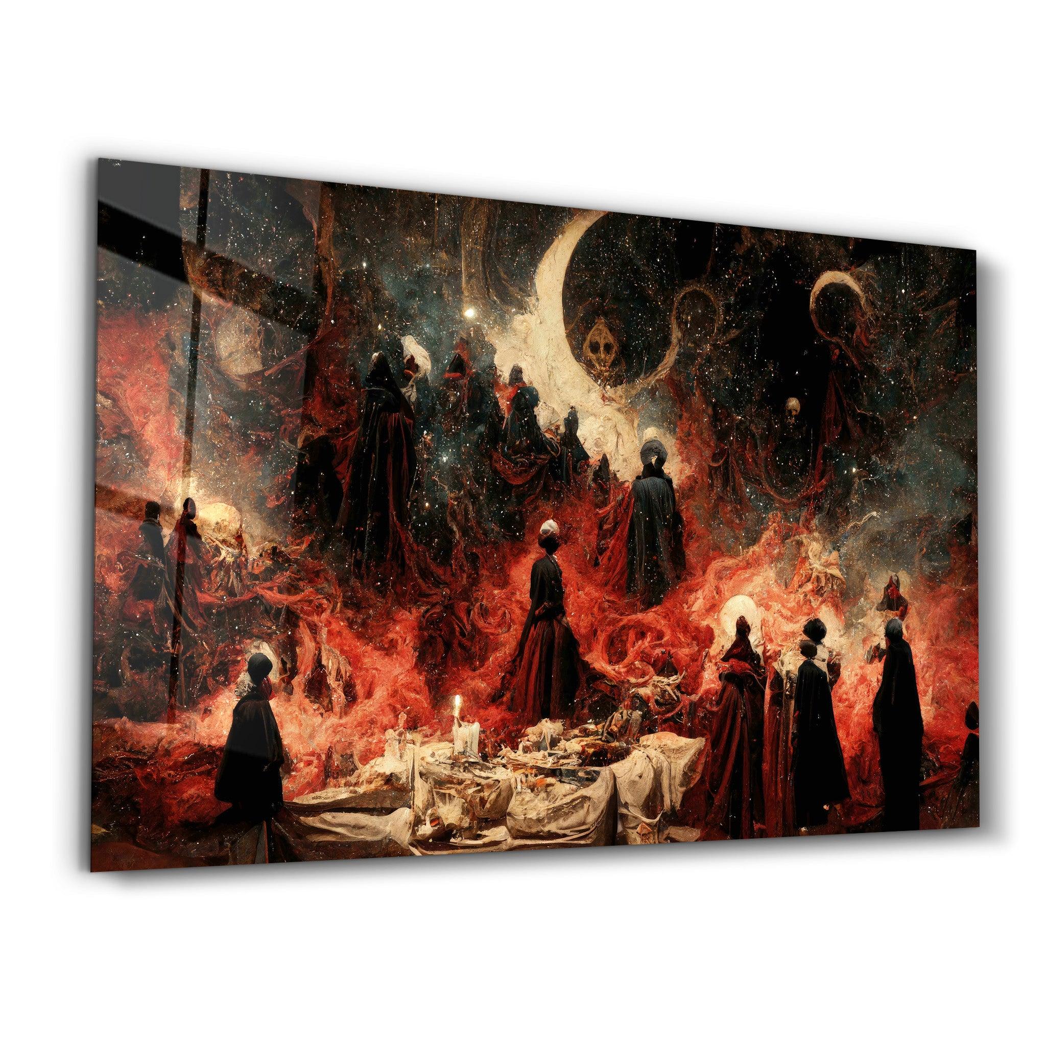 Meeting on the Dark Side | Secret World Collection Glass Wall Art - Artdesigna