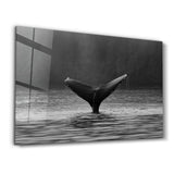 Whale | Glass Wall Art