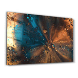 Bronze and Blue | Designer's Collection Glass Wall Art