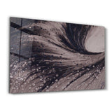Dusty Drops Gray | Designer's Collection Glass Wall Art