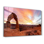 Delicate Arch | Designer's Collection Glass Wall Art - Artdesigna