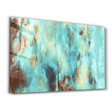 Natural Blue Marble | Glass Wall Art
