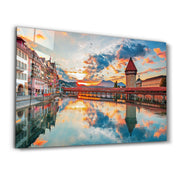 Lucerne - Switzerland | Glass Wall Art - Artdesigna