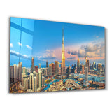Dubai Sykline - UAE | Glass Wall Art