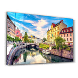 Ljubljana is the capital of Slovenia | Glass Wall Art
