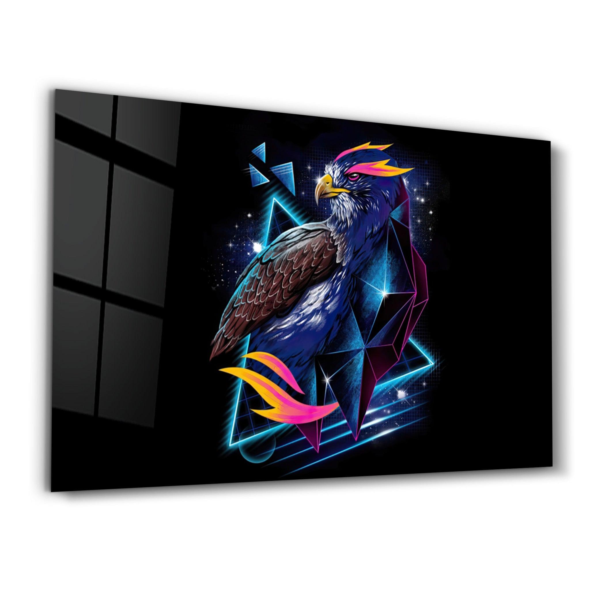 Falcon Neo | Glass Wall Art - Artdesigna