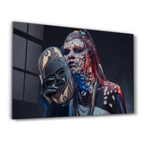 African MakeUp 1 | Glass Wall Art
