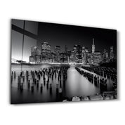 Brooklyn Bridge Park | Glass Wall Art - Artdesigna